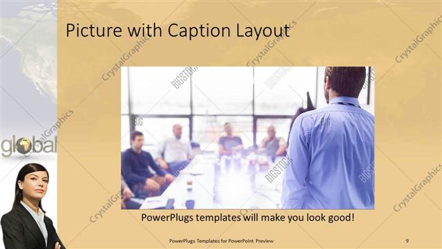 Picture with Caption presentation slide layout