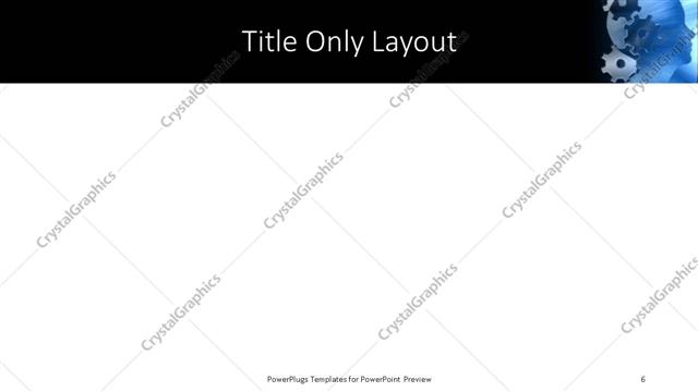 Title Only presentation slide layout