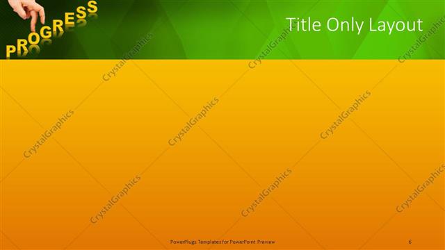 Title Only presentation slide layout