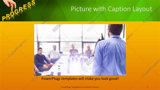 Picture with Caption presentation slide layout