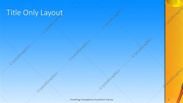 Title Only presentation slide layout