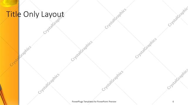 Title Only presentation slide layout