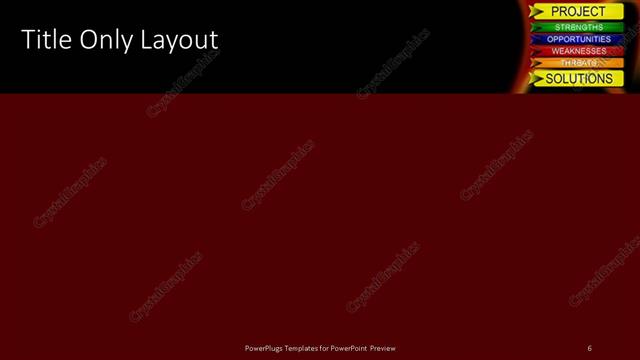 Title Only presentation slide layout