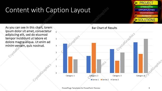 Content with Caption presentation slide layout