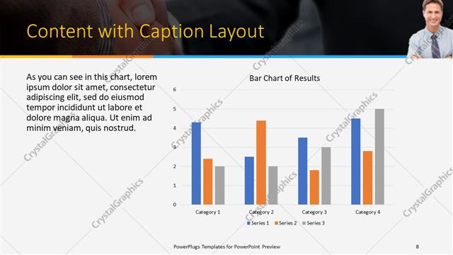 Content with Caption presentation slide layout