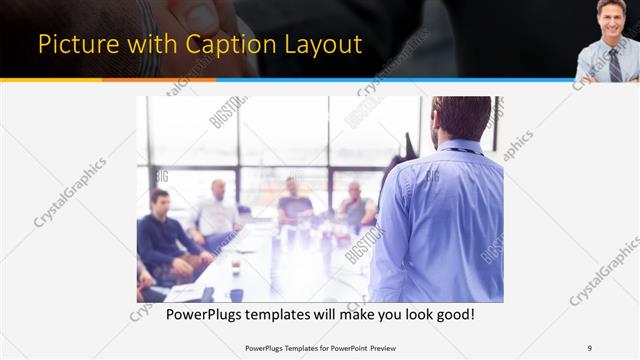 Picture with Caption presentation slide layout