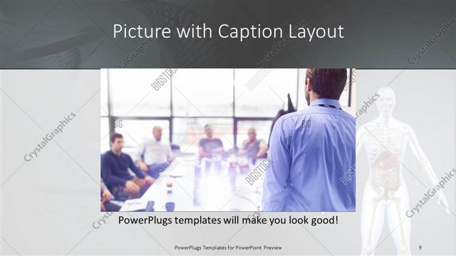 Picture with Caption presentation slide layout