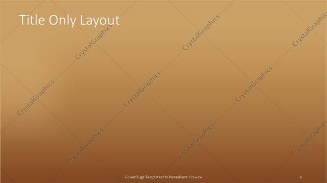 Title Only presentation slide layout