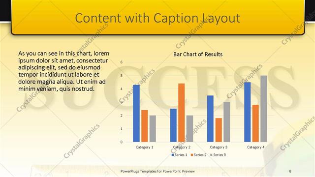 Content with Caption presentation slide layout