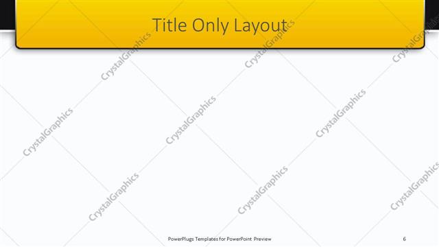 Title Only presentation slide layout
