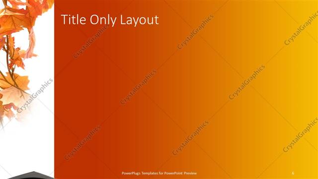 Title Only presentation slide layout