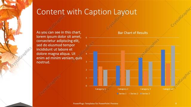 Content with Caption presentation slide layout