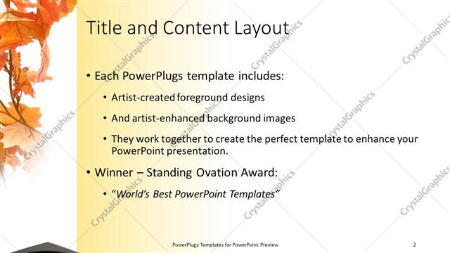 Title and Content presentation slide layout