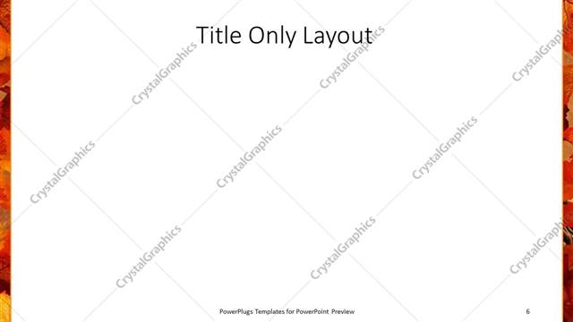 Title Only presentation slide layout