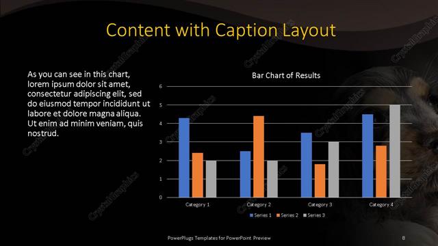 Content with Caption presentation slide layout