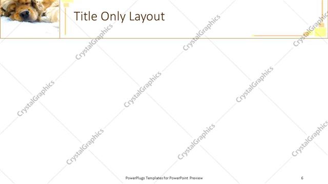 Title Only presentation slide layout