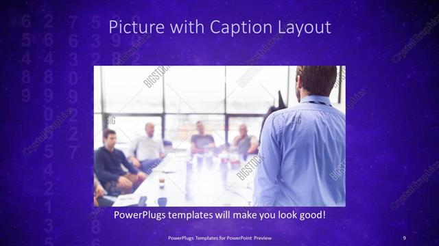 Picture with Caption presentation slide layout