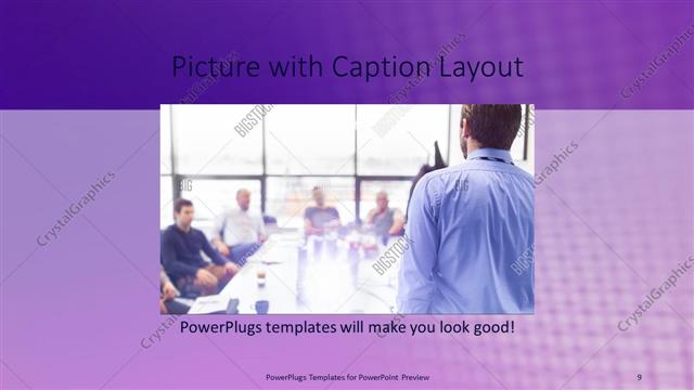 Picture with Caption presentation slide layout
