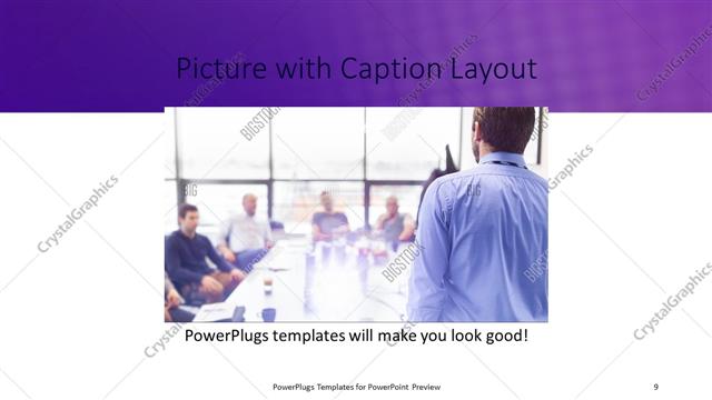 Picture with Caption presentation slide layout