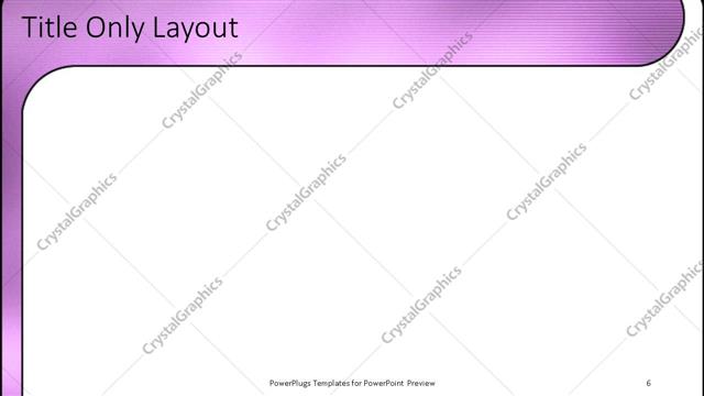 Title Only presentation slide layout