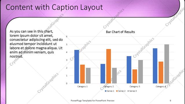 Content with Caption presentation slide layout