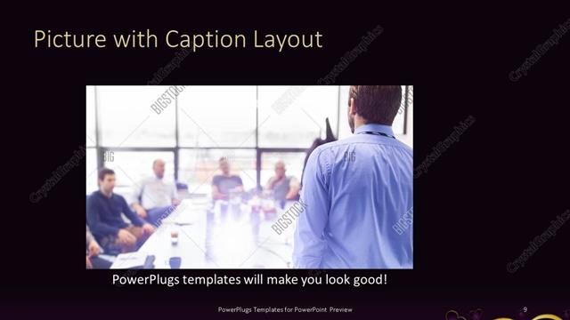 Picture with Caption presentation slide layout