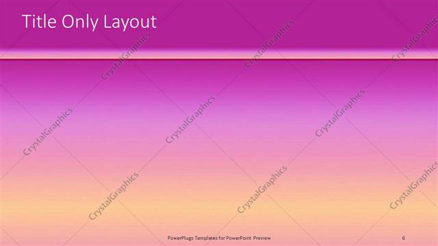 Title Only presentation slide layout