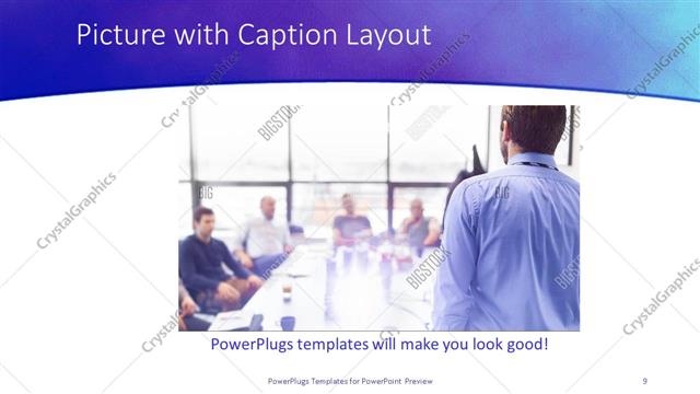 Picture with Caption presentation slide layout