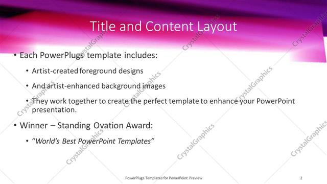 Title and Content presentation slide layout