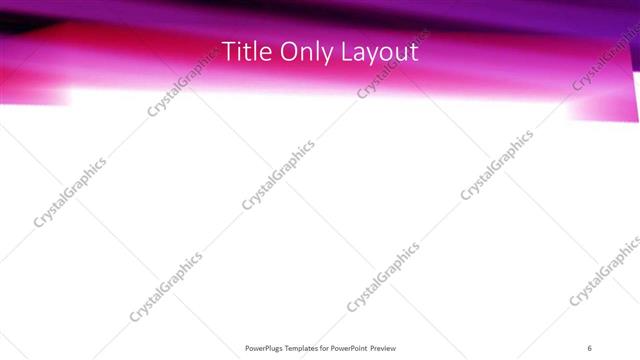 Title Only presentation slide layout