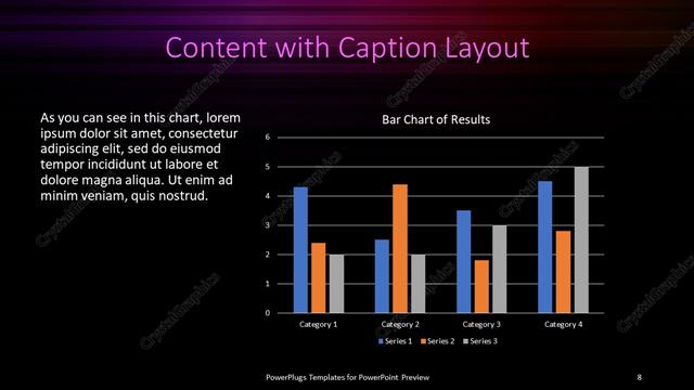 Content with Caption presentation slide layout