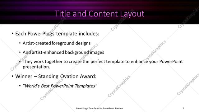 Title and Content presentation slide layout