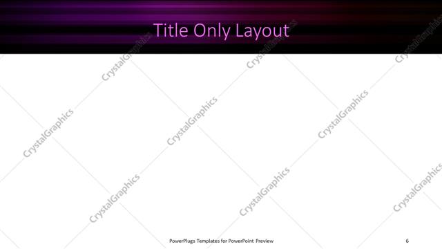 Title Only presentation slide layout