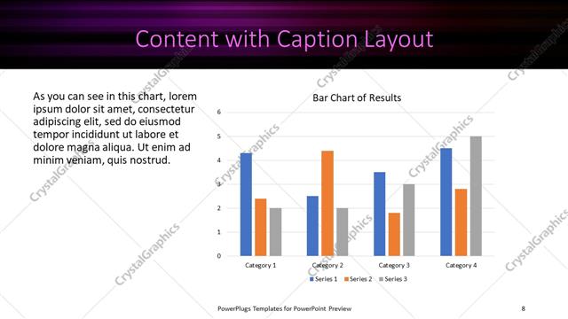 Content with Caption presentation slide layout