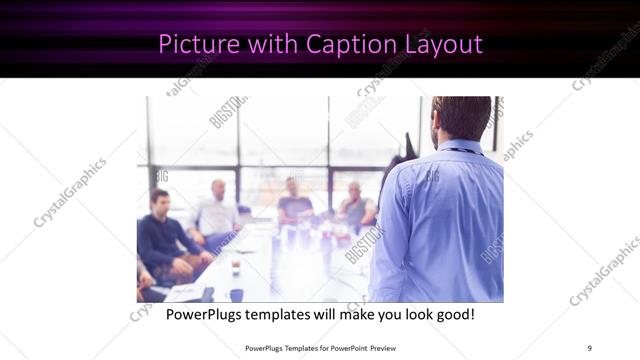 Picture with Caption presentation slide layout