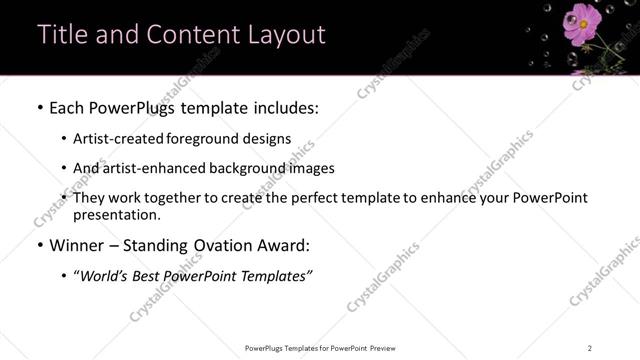 Title and Content presentation slide layout