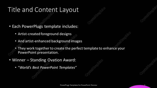 Title and Content presentation slide layout