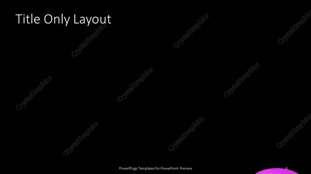 Title Only presentation slide layout