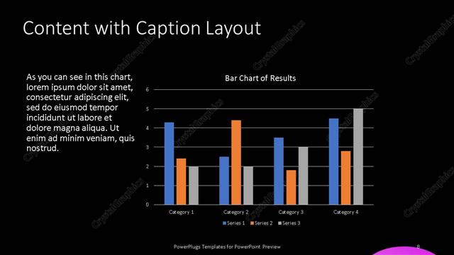 Content with Caption presentation slide layout