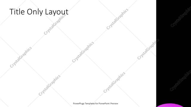 Title Only presentation slide layout