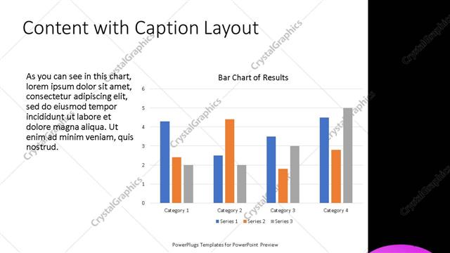 Content with Caption presentation slide layout