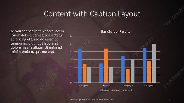 Content with Caption presentation slide layout