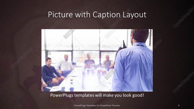 Picture with Caption presentation slide layout