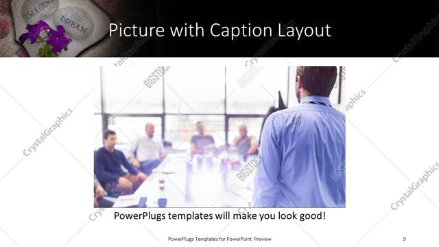 Picture with Caption presentation slide layout