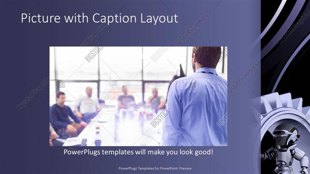 Picture with Caption presentation slide layout