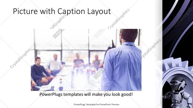 Picture with Caption presentation slide layout