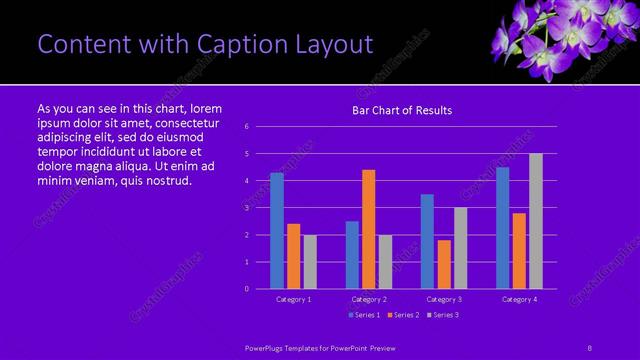 Content with Caption presentation slide layout
