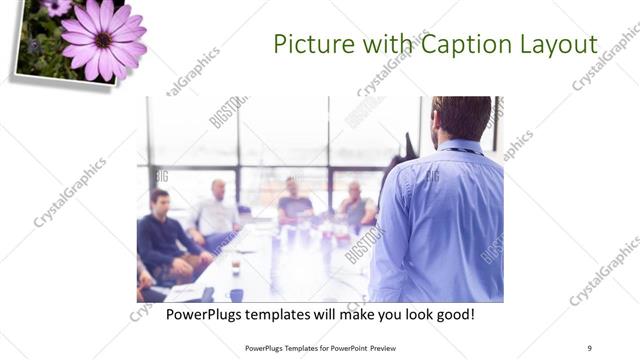 Picture with Caption presentation slide layout
