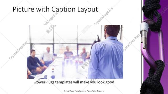 Picture with Caption presentation slide layout