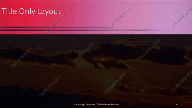 Title Only presentation slide layout